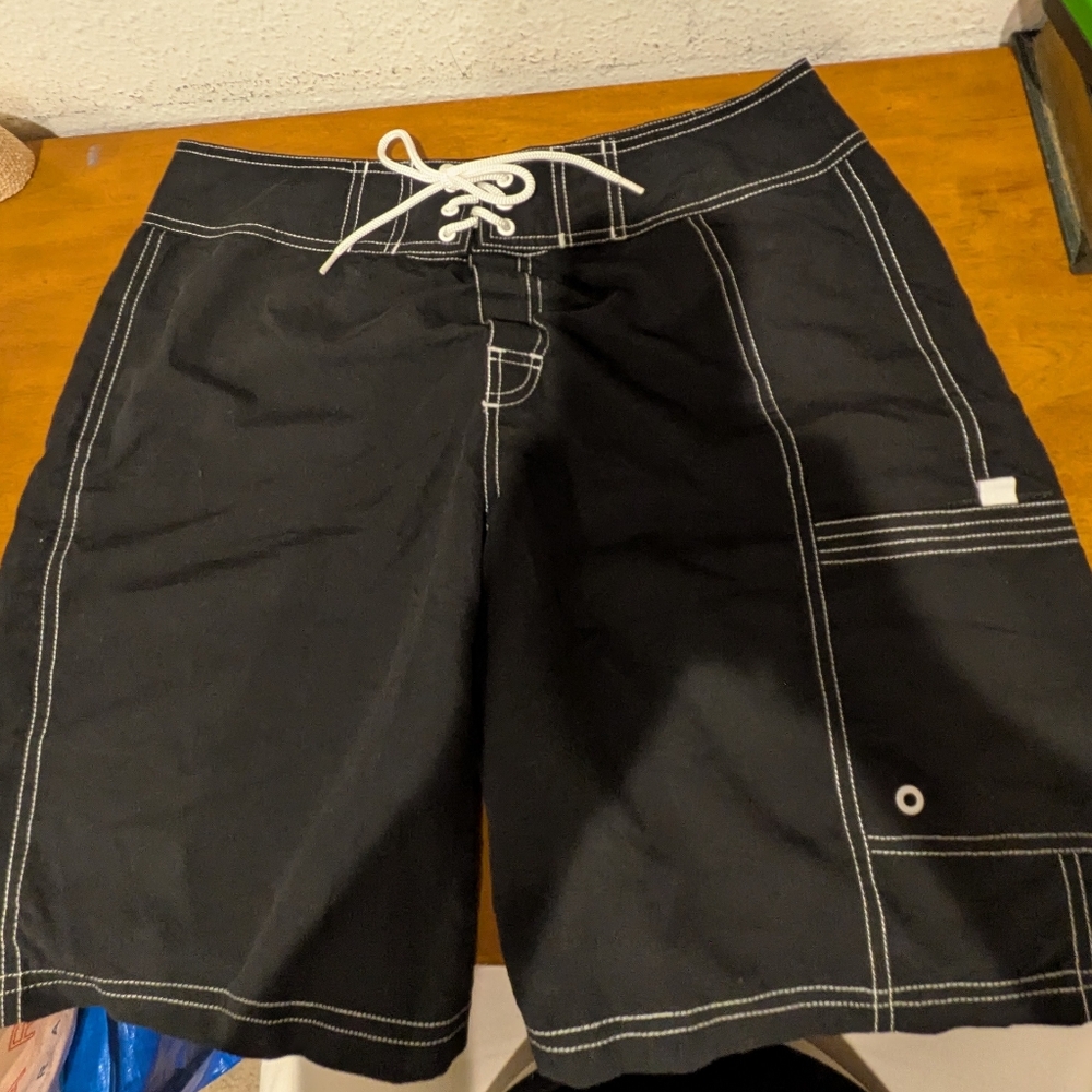 Women's Black Swim Shorts - 11/12
